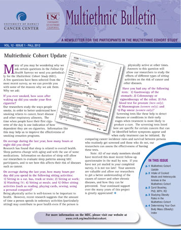 MEC Fall 2012 newsletter