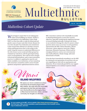 MEC Fall 2024 newsletter