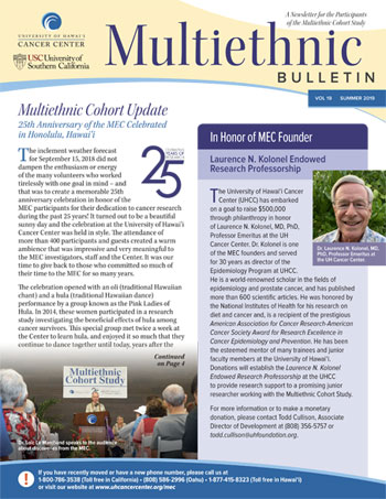 MEC Summer 2019 newsletter