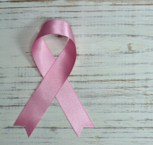 Pink ribbon for breast cancer awareness