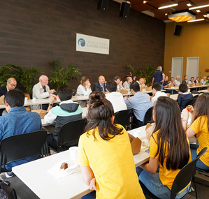 Students attends the 10th Annual Weinman Symposium at the UH Cancer Center