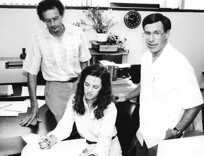 Faculty and staff working at the Cancer Research Center of Hawaiʻi